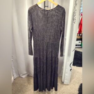House of Lancry Black Modest Long Dress